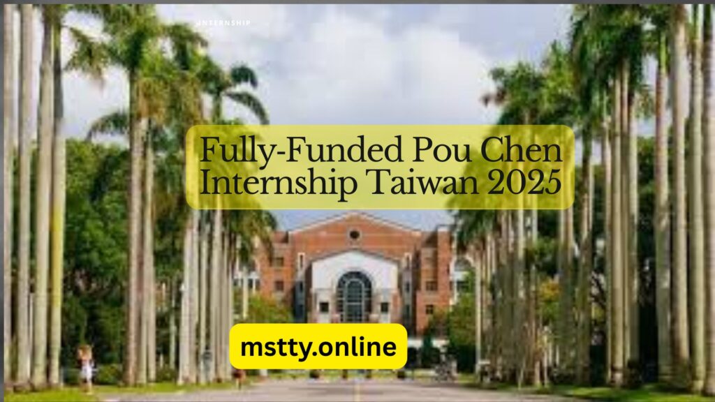 Fully funded internship Taiwan