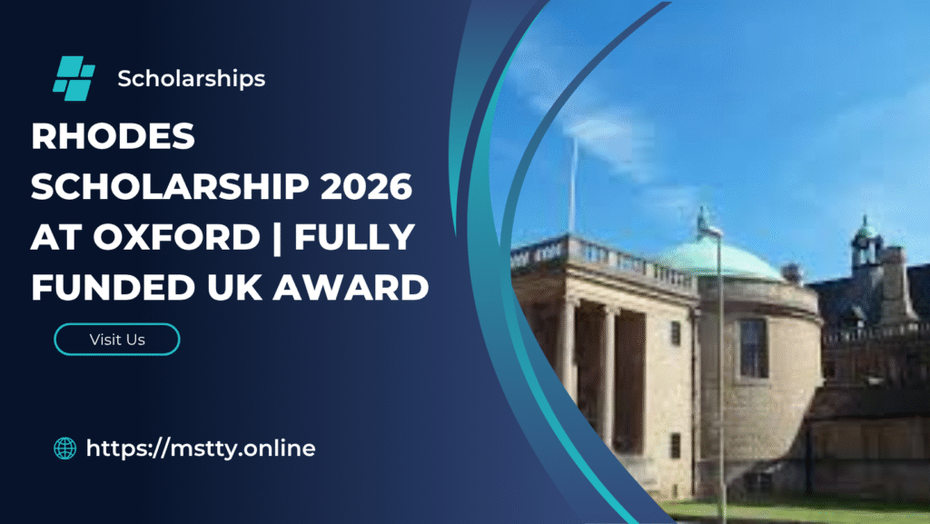 Rhodes Oxford Scholarship 2026